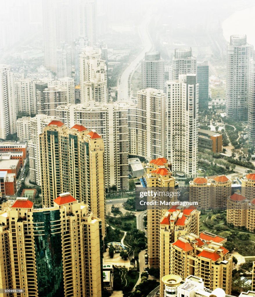 The town from Jinmao Tower