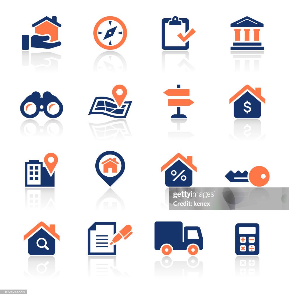 不動産 2 色アイコンを設定します。