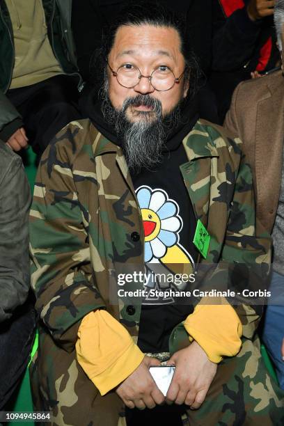 Takashi Murakami attends the Off-White Menswear Fall/Winter 2019/2020 show as part of Paris Fashion Week on January 16, 2019 in Paris, France.