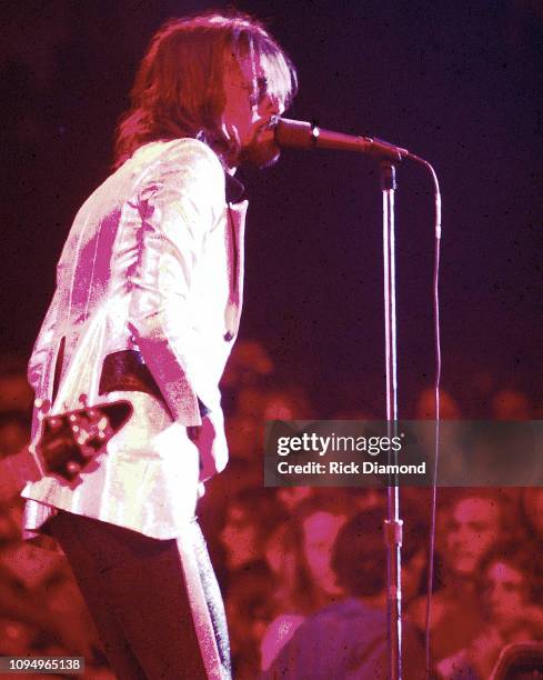 Peter Wolf of J. Giles Band performs at The Miami Jai-Alai Fronton in Miami Florida on May 01, 1974