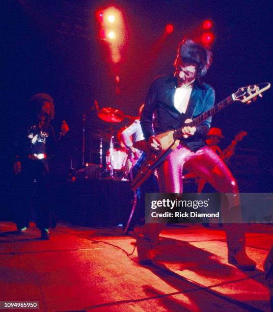 Peter Wolf and J. Giles of J. Giles Band perform at The Miami Jai-Alai Fronton in Miami Florida on May 01, 1974