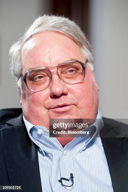 Howard Buffett, a Berkshire Hathaway Inc. Director and potential successor to his father Warren Buffett as chairman, speaks prior to a Bloomberg...