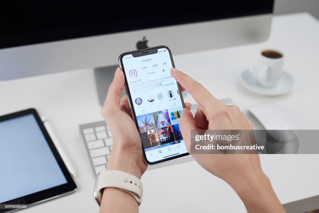 Instagram-program på Apple iPhone X
