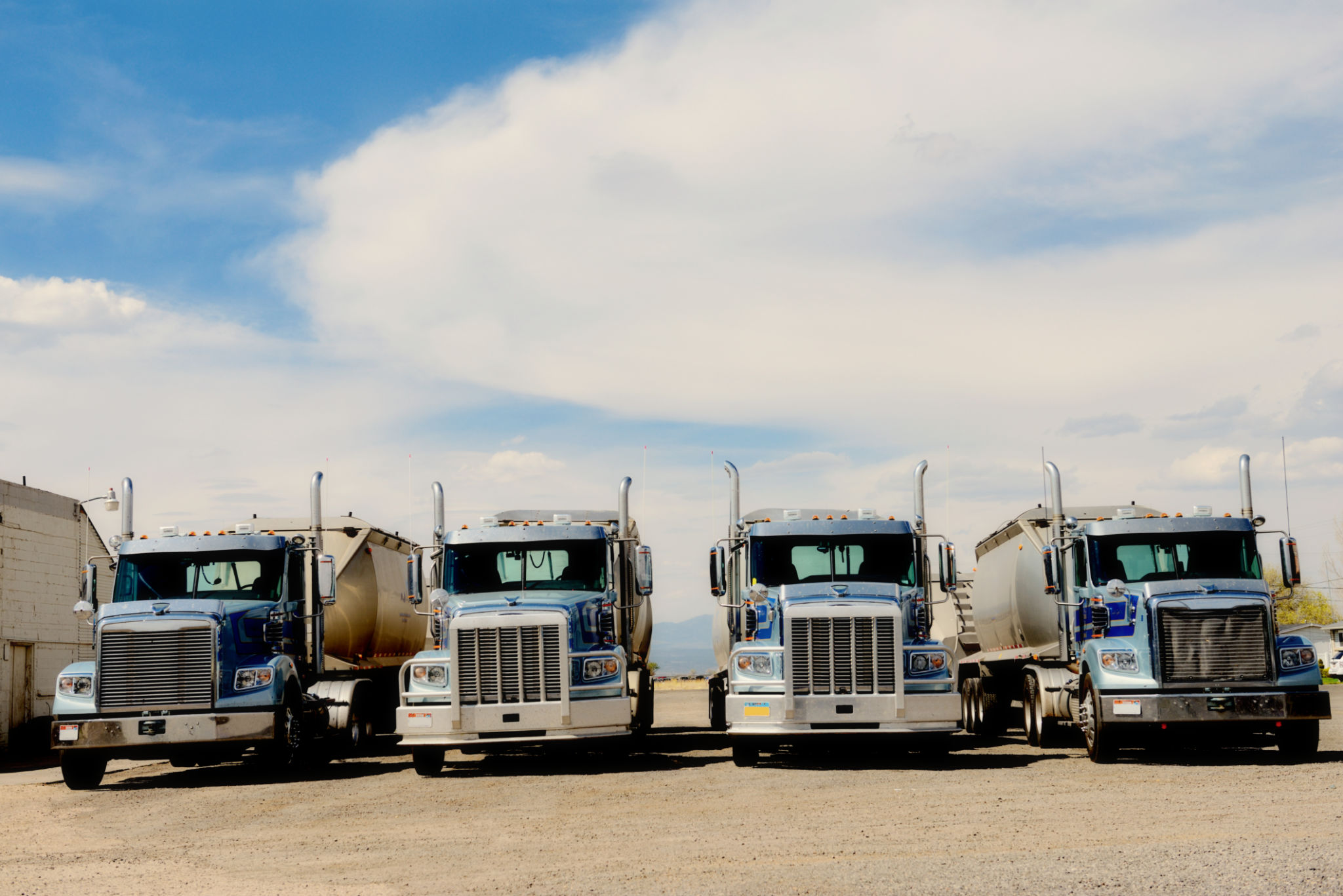 Convoy Truck on Highway, California, USA. Convoy Truck on Highway, California, USA.