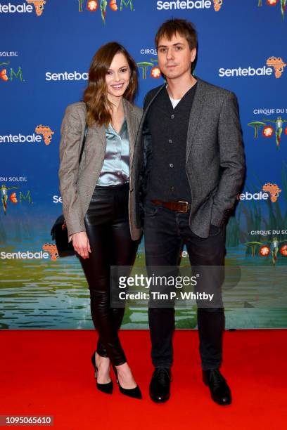 Hannah Tointon and Joe Thomas attend the Cirque du Soleil Premiere Of "TOTEM" at Royal Albert Hall on January 16, 2019 in London, England.