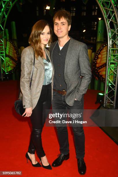 Hannah Tointon and Joe Thomas attend the Cirque du Soleil Premiere Of "TOTEM" at Royal Albert Hall on January 16, 2019 in London, England.