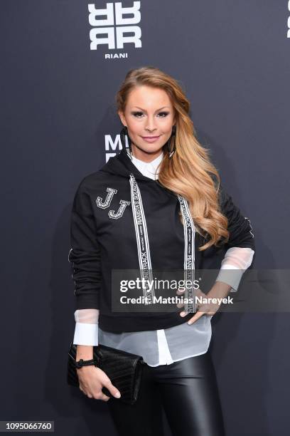 Jana Julie Kilka attends the Riani show during the Berlin Fashion Week Autumn/Winter 2019 at ewerk on January 16, 2019 in Berlin, Germany.