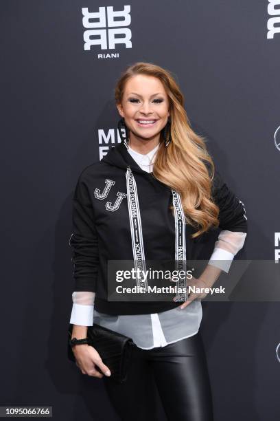 Jana Julie Kilka attends the Riani show during the Berlin Fashion Week Autumn/Winter 2019 at ewerk on January 16, 2019 in Berlin, Germany.