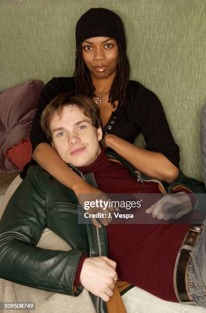 Peter Paige & Vanessa Williams during 2002 Sundance Film Festival - "Our America" Portraits at Harry O's in Park City, Utah, United States.