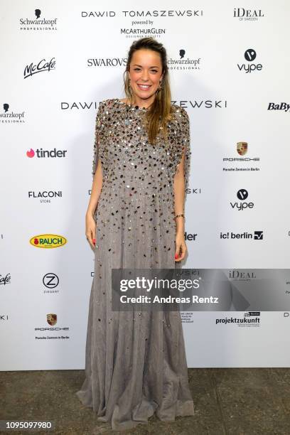 Marina Hoermanseder attends the Dawid Tomaszewski Defile during the Berlin Fashion Week Autumn/Winter 2019 on January 16, 2019 in Berlin, Germany.