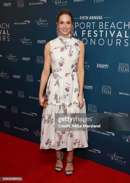 Joanne Froggatt attends the Newport Beach Film Festival UK honours event at The Langham Hotel on February 7, 2019 in London, England.