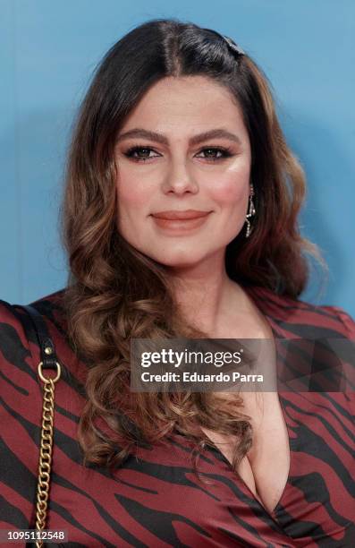 Model Marisa Jara attends the 'Gente que viene y bah' premiere at Capitol cinema on January 16, 2019 in Madrid, Spain.