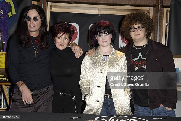 Ozzy Osbourne, Sharon Osbourne, Kelly Osbourne and Jack Osbourne