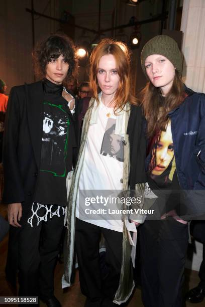 Models attend the Raf Simons Menswear Fall/Winter 2019-2020 show as part of Paris Fashion Week on January 16, 2019 in Paris, France.