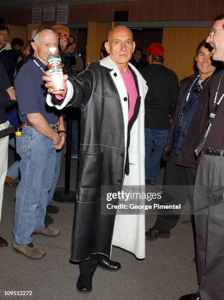 Sir Ben Kingsley during 2002 Sundance Film Festival - "Hysterical Blindness" Premiere at Eccles Center For The Performing Arts in Park City, Utah,...