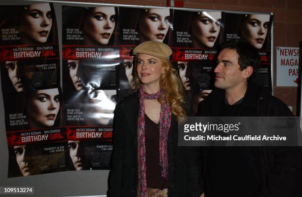 Nicole Kidman and Ben Chaplin during 2002 Sundance Film Festival - "Birthday Girl" Premiere at Eccles Center for the Performing Arts in Park City,...