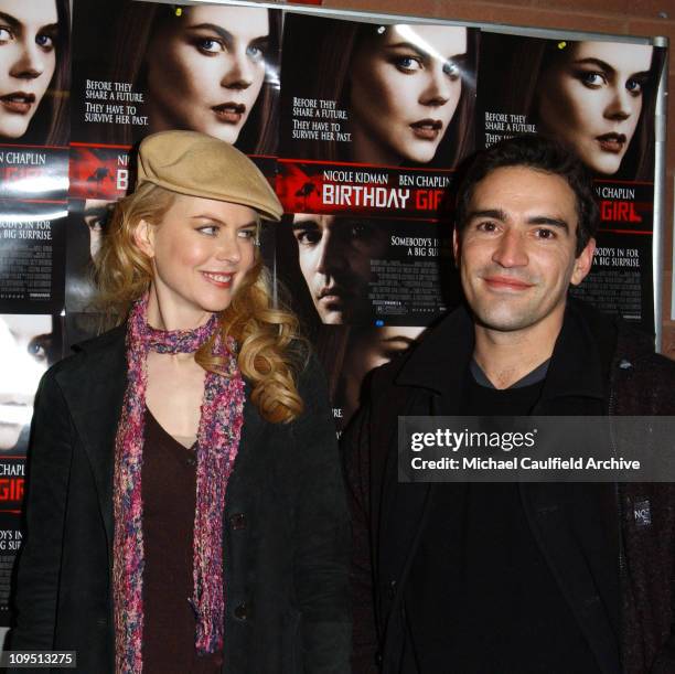 Nicole Kidman and Ben Chaplin during 2002 Sundance Film Festival - "Birthday Girl" Premiere at Eccles Center for the Performing Arts in Park City,...