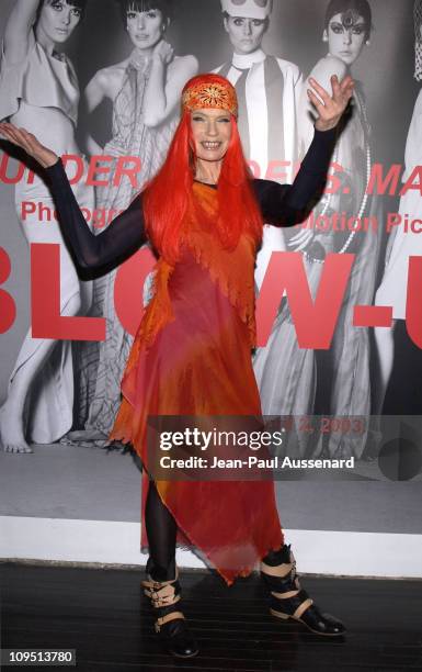 Veruschka during "Murder, Models, Madness" - "Blow-Up" Premiere to Benefit the Elizabeth Glaser Pediatric AIDS Foundation at HQ Gallery in Hollywood,...