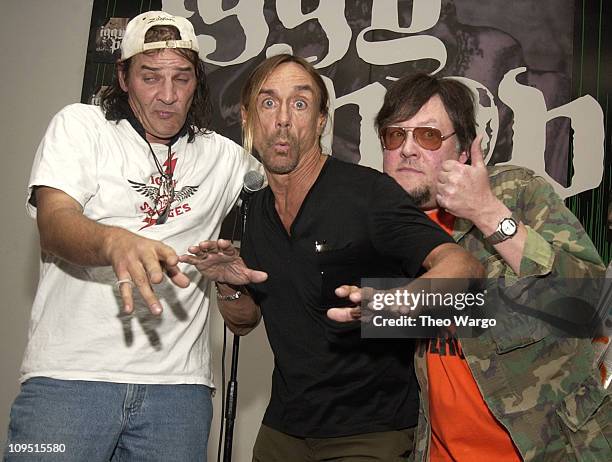 Scott Asheton, Iggy Pop and Ron Asheton of The Stooges