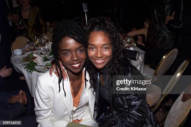 Lauryn Hill of Fugees and Chilli of TLC during The 42nd Annual GRAMMY Awards - Arista Records Pre-GRAMMY Party at Beverly Hilton Hotel in Beverly...
