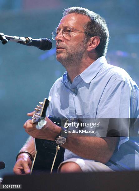 Eric Clapton during Crossroads Guitar Festival - Day Three at Cotton Bowl Stadium in Dallas, Texas, United States.