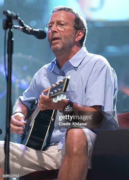 Eric Clapton during Crossroads Guitar Festival - Day Three at Cotton Bowl Stadium in Dallas, Texas, United States.