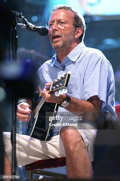 Eric Clapton during Crossroads Guitar Festival - Day Three at Cotton Bowl Stadium in Dallas, Texas, United States.