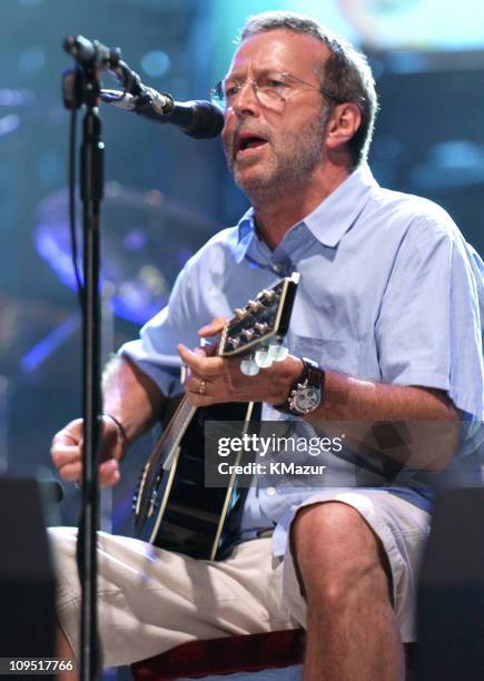 Eric Clapton during Crossroads Guitar Festival - Day Three at Cotton Bowl Stadium in Dallas, Texas, United States.