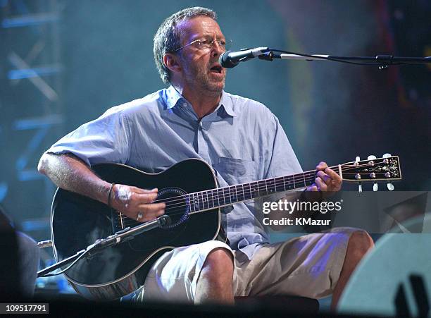 Eric Clapton during Crossroads Guitar Festival - Day Three at Cotton Bowl Stadium in Dallas, Texas, United States.