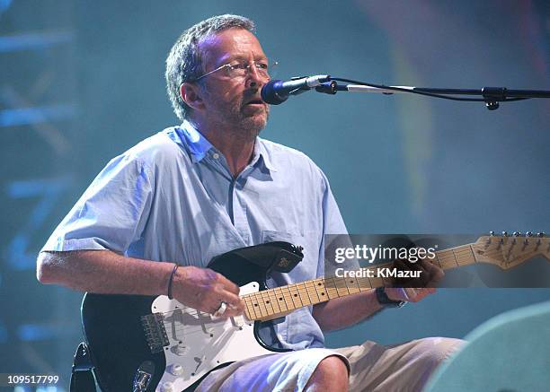 Eric Clapton during Crossroads Guitar Festival - Day Three at Cotton Bowl Stadium in Dallas, Texas, United States.