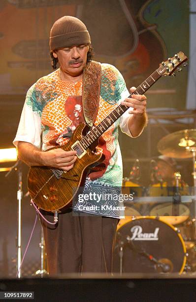 Carlos Santana during Crossroads Guitar Festival - Day Three at Cotton Bowl Stadium in Dallas, Texas, United States.