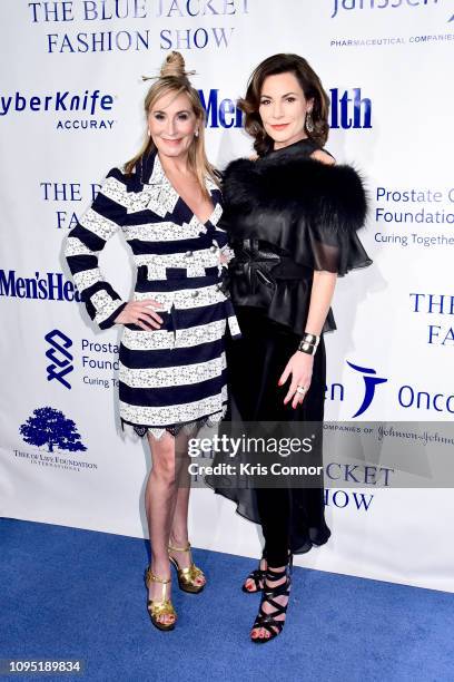 Sonja Morgan and Luann de Lesseps attend the The 3rd Annual Blue Jacket Fashion Show Benefitting The Prostate Cancer Foundation at Pier 59 Studios on...