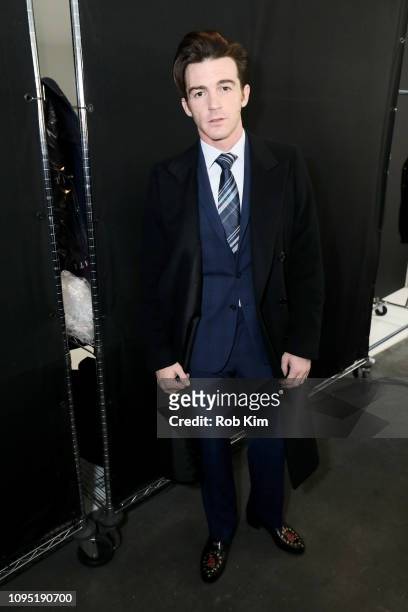 Drake Bell prepares backstage during the The 3rd Annual Blue Jacket Fashion Show Benefitting The Prostate Cancer Foundation at Pier 59 Studios on...