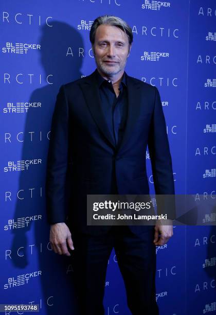 Mads Mikkelsen attends "Arctic" New York Screening at Metrograph on January 16, 2019 in New York City.