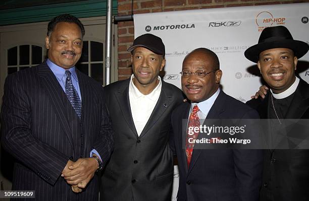 Reverend Jesse Jackson, Russell Simmons, Willie E. Gary and Reverend Run