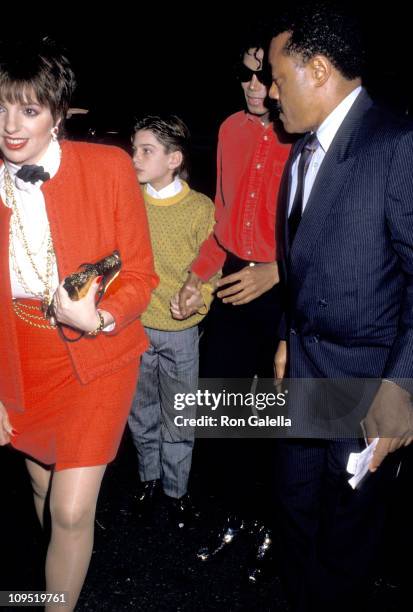 Michael Jackson, Liza Minnelli and Jimmy Safechuck