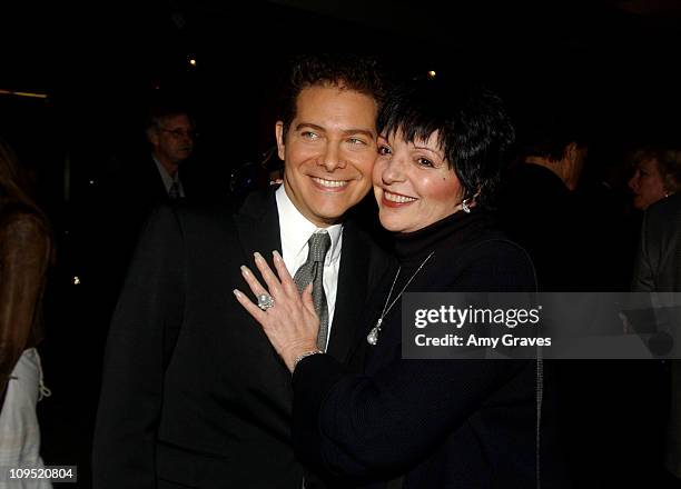 Michael Feinstein and Liza Minnelli during The Academy of Motion Picture Arts and Sciences' Centennial Tribute to Bing Crosby at Academy of Motion...