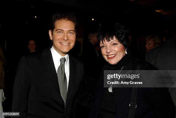 Michael Feinstein and Liza Minnelli during The Academy of Motion Picture Arts and Sciences' Centennial Tribute to Bing Crosby at Academy of Motion...