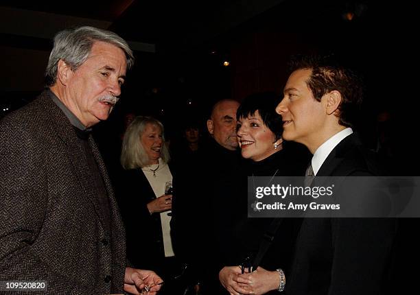 Liza Minnelli and Michael Feinstein during The Academy of Motion Picture Arts and Sciences' Centennial Tribute to Bing Crosby at Academy of Motion...