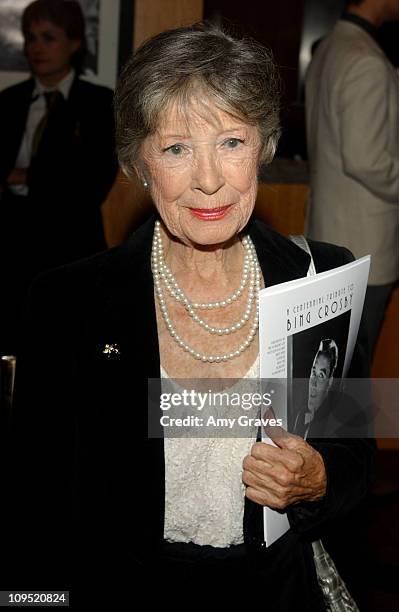 Edith Fellows during The Academy of Motion Picture Arts and Sciences' Centennial Tribute to Bing Crosby at Academy of Motion Picture Arts and...