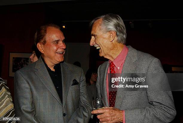 Rich Little and Dennis Weaver during The Academy of Motion Picture Arts and Sciences' Centennial Tribute to Bing Crosby at Academy of Motion Picture...