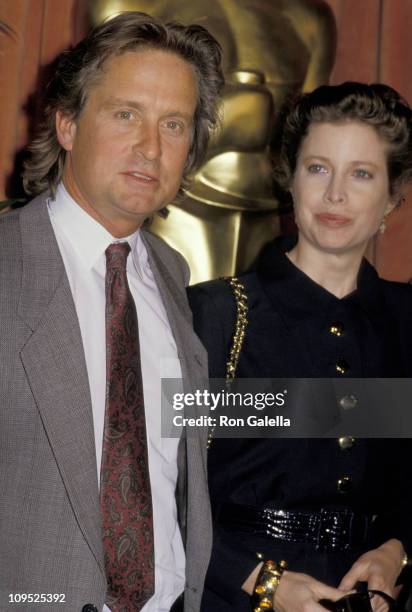 Michael Douglas and Diandra Douglas during Annual Academy Awards Nominees Luncheon at Beverly Hilton Hotel in Beverly Hills, California, United...