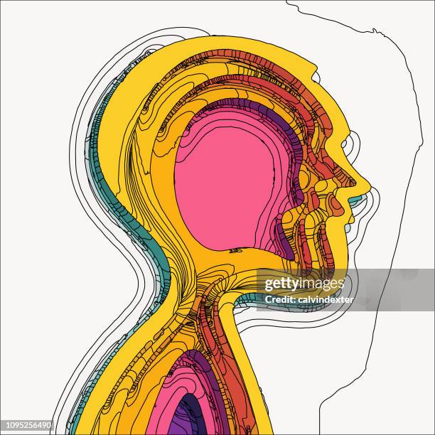 ilustrações de stock, clip art, desenhos animados e ícones de abstract man silhouette illustration - lembrança