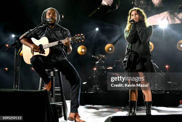 Ziggy Marley and Toni Cornell perform onstage during I Am The Highway: A Tribute To Chris Cornell at The Forum on January 16, 2019 in Inglewood,...