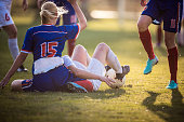 Foul on women's soccer match!