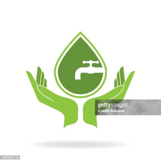 save water - saving water stock illustrations