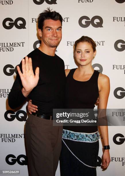 Jerry O'Connell & Estella Warren during GQ Celebrates its Third Annual Movie Issue - Arrivals at The Sunset Room in Hollywood, California, United...