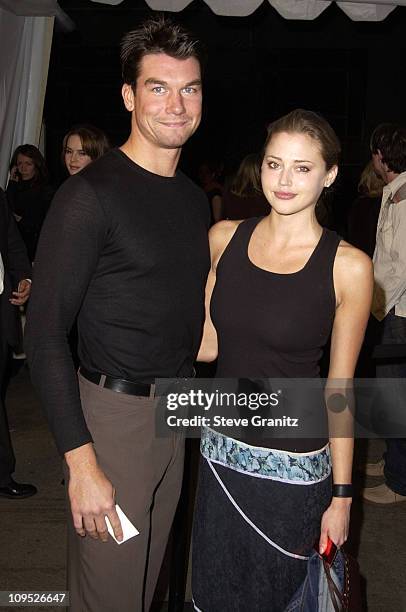 Jerry O'Connell & Estella Warren during GQ Celebrates its Third Annual Movie Issue - Arrivals at The Sunset Room in Hollywood, California, United...