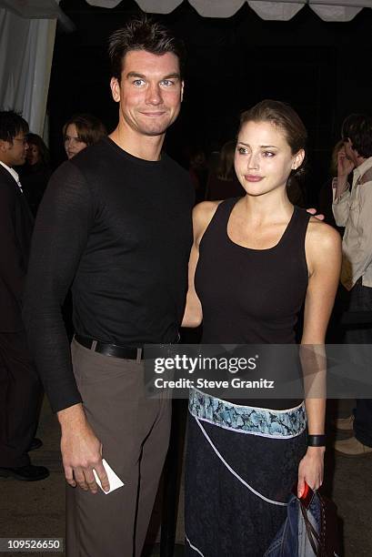 Jerry O'Connell & Estella Warren during GQ Celebrates its Third Annual Movie Issue - Arrivals at The Sunset Room in Hollywood, California, United...