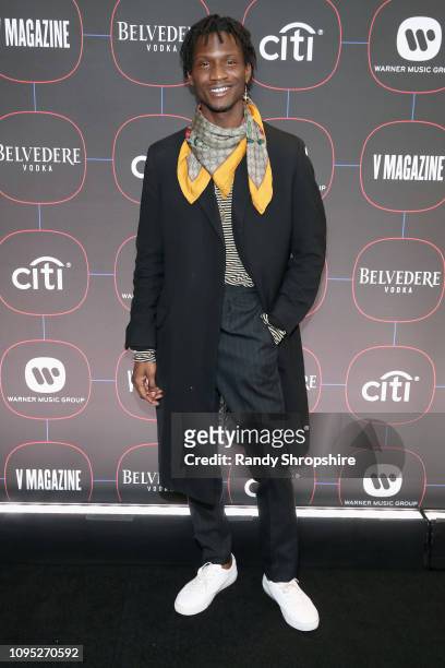 Adonis Bosso attends the Warner Music Pre-Grammy Party at the NoMad Hotel on February 7, 2019 in Los Angeles, California.